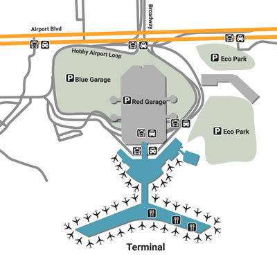 Houston Hobby Airport Terminals